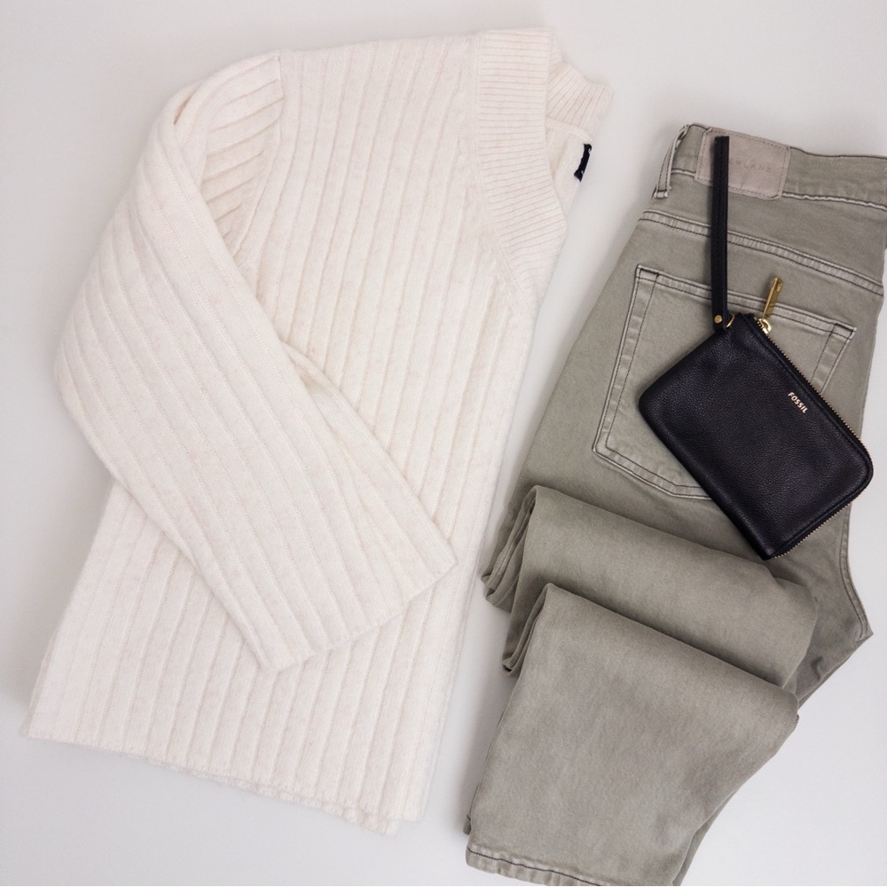 ASOS DESIGN . Ribbed V-Neck Knit Sweater